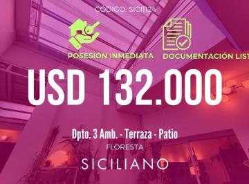 PH · 51m² · 3 Ambientes · PH en Floresta