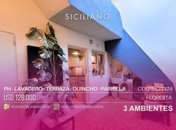 PH · 51m² · 3 Ambientes · PH en Floresta