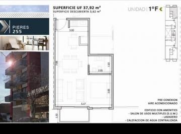 Departamento · 37m² · 1 Ambiente · Venta! Monoambiente Divisible con Balcon en Liniers