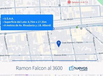 Terreno · 148m² · Terreno en Floresta - Usaa - Pb 7 Pisos 2 Retiros - 150 m Av Rivadavia