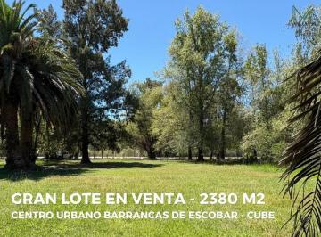 Terreno · 2380m² · Gran Lote en Venta Barrio Nautico Cube Escobar - 2380 m² - Oportunidad
