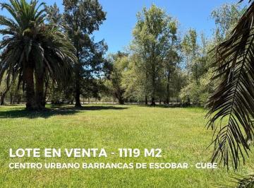 Terreno · 1119m² · Lote en Venta Cube Escobar 1119 m². Opción de Sumar Lote Contiguo.
