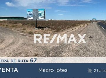 Terreno · 20759m² · Macro Lotes en Venta Sobre Ruta 67, Neuquen.