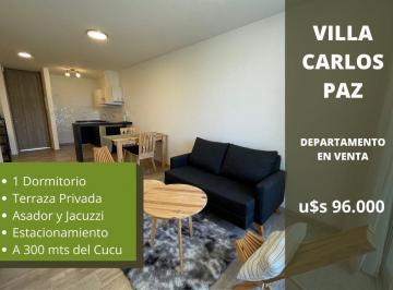 Departamento · 55m² · 2 Ambientes · 1 Cochera · Venta Depto a Estrenar 1 Dormitorio Carlos Paz