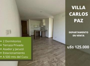 Departamento · 65m² · 3 Ambientes · 1 Cochera · Venta Depto a Estrenar 2 Dormitorio Carlos Paz