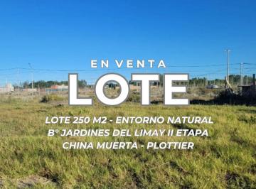 Terreno · 250m² · Venta Lote B°jardines del Limay China Muerta