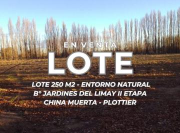 Terreno · 250m² · Venta Lote B°jardines del Limay China Muerta