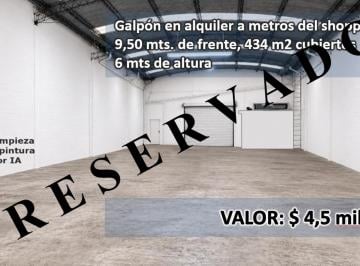 Local comercial · 434m² · 1 Ambiente · Reservado Alquiler Amplio Local Para Múltiples Usos, Abasto
