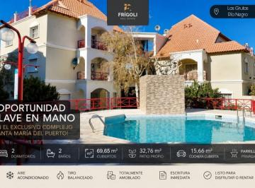 Departamento de 3 ambientes, Las Grutas · Venta | 3 Ambientes | Cochera | Terraza C/ Parrilla | Amoblado | 109,80 m² | Complejo Santa María de