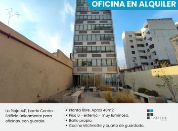 Oficina comercial de 1 ambiente, Córdoba · Alquiler Oficina Centro. Planta Libre. Moderna. Luminosa. Externa. 40 m. Guardia. Rioja 441