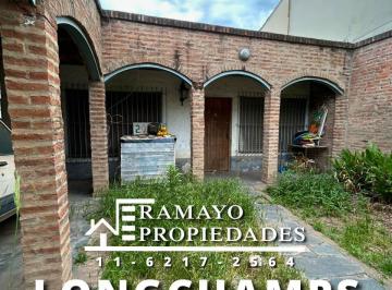 Casa · 138m² · 3 Ambientes · 1 Cochera · Casa 2 Habitaciones, Amplio Fondo, Longchamps, Venta Ramayo Propiedades
