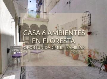 Casa · 278m² · 6 Ambientes · 1 Cochera · Venta Casa Floresta 6 Amb/terrazas - Parque - Parrilla