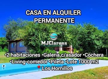 Casa · 124m² · 3 Ambientes · 1 Cochera · Casa en Alquiler Permanente con Opción a Venta - Los Hornillos