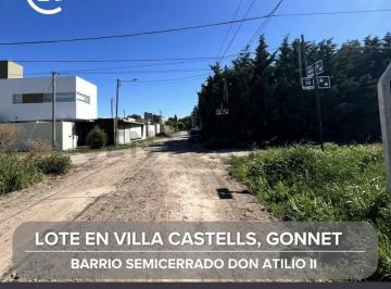 Terreno · 358m² · Venta de Lote en Villa Castells, Manuel B. Gonnet