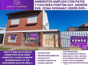 Casa de 4 ambientes, Morón · Casa en Venta en Morón de 4amb con Cocheras