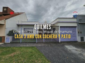 Casa · 106m² · 3 Ambientes · 2 Cocheras · Casa en Venta 2 Dorm. en Quilmes Oeste