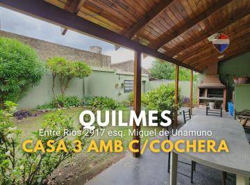 Casa · 106m² · 3 Ambientes · 2 Cocheras · Casa en Venta 2 Dorm. en Quilmes Oeste