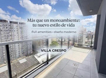 Departamento · 35m² · 1 Ambiente · Departamento Monoambiente Venta Villa Crespo