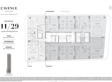 Departamento · 360m² · 4 Ambientes · 1 Cochera · L' Avenue - Zaha Hadid - 4 Amb. - Vista Rosedal - Palermo Nuevo