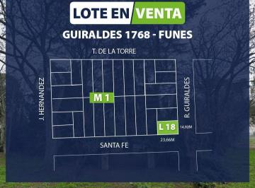 Terreno · 370m² · Terreno en Funes Garita 14 - Zona con Gas Natural
