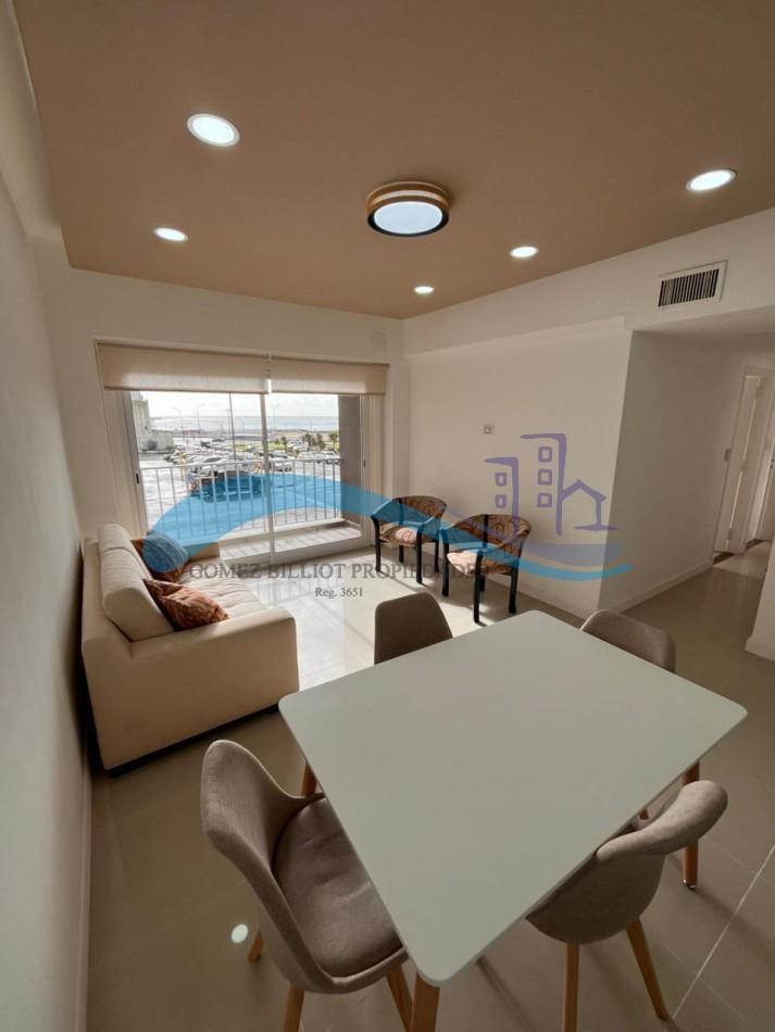 Depto 3 amb, 60m² con balcón y vista al mar — Centro