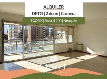 Departamento · 90m² · 3 Ambientes · 1 Cochera · Alquiler Departamento Ecor X | 2 Dorm. | Cochera | Balcón | Sum o Quincho | Roca Al 200 | Neuq