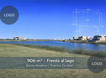 Terreno · 906m² · Terreno Al Lago en Amarras, Puertos