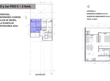 Departamento · 48m² · 2 Ambientes · Venta 2 Ambientes, Belgrano, en Construcción.