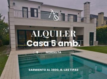 Casa · 255m² · 5 Ambientes · 2 Cocheras · Casa en Las Tipas