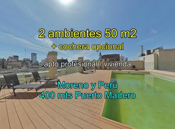 Departamento de 2 ambientes, Puerto Madero · Departamento Apto Profesional en Puerto Madero