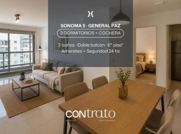 Departamento · 86m² · 4 Ambientes · 1 Cochera · Sonoma 5, Hermoso y Amplio Depto de 3 D C/coch en El Corazón de Gral Paz!