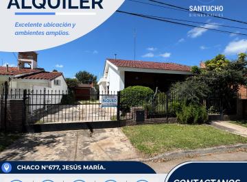 Casa de 6 ambientes, Jesús María · ️ Alquiler/ Casa ️