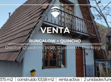 Casa · 90m² · 5 Ambientes · 3 Cocheras · Venta Casa con Quincho Cipolletti