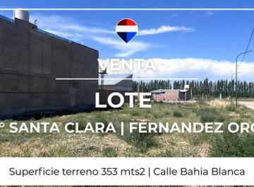 Terreno · 353m² · Venta Lote Barrio Santa Clara - Fdez Oro