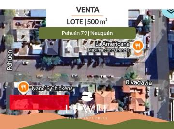 Terreno · 145m² · Venta Terreno| Apto Desarrollo | Lote 500 m² | Neuquén
