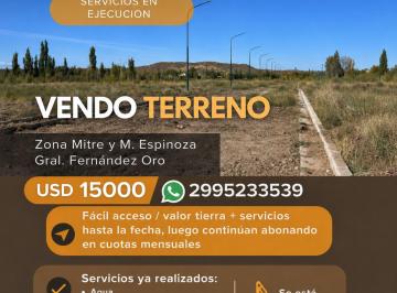Terreno , General Fernández Oro · Vendo Terreno – Gral. Fernández Oro