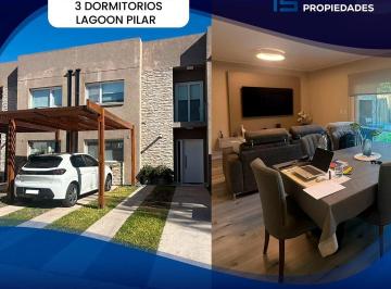 Casa · 130m² · 4 Ambientes · 2 Cocheras · Duplex en Venta, Lagoon Pilar Cuan Propiedades