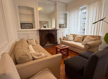 Departamento · 90m² · 3 Ambientes · Departamento en Recoleta en Alquiler Tres Ambientes Reciclado Estilo Europeo