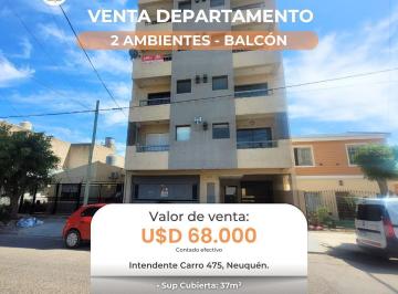 Departamento · 37m² · 2 Ambientes · Venta Departamento Dos Ambientes con Balcón. Intendente Carro 475, Neuquén.