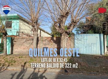 Terreno · 322m² · Venta Lote de 322 m² en Quilmes Oeste