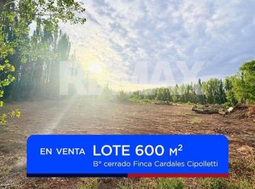 Terreno · 600m² · Preventa Lote B° Cerrado Finca Cardales Cipolletti