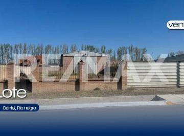 Terreno · 700m² · Venta de Lote Cacique Catriel, Catriel Rio Negro