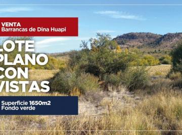 Terreno · 1650m² · Venta Lote Excelente Vista Barrancas de Dina Huapi