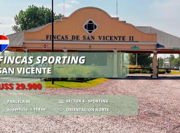 Terreno · 1114m² · Lote en Venta Fincas San Vicente Sporting
