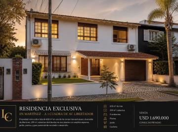 Casa de 9 ambientes, San Isidro · Residencia Sobre Lote de 600 m² en Exclusiva Zona de Martínez
