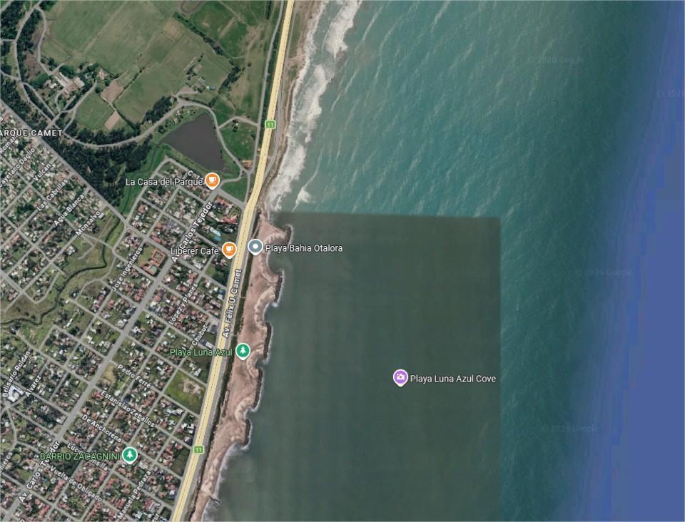 Lote apto desarrollo frente al mar, 1081m² en Constitución