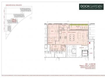 Departamento · 80m² · 3 Ambientes · 1 Cochera · Departamento 2 Dorm. en Venta Fisherton Aldea Dockgarden