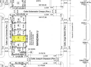 Terreno · 406m² · Venta - Lote 14 Mt. de Frente - B. Belgrano - Raf.