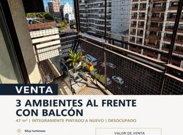 Departamento de 3 ambientes, Belgrano · Av Cramer Al 1700 3 Amb Balcón Al Frente – 47 m² Impecable Recién Pulido Yplastificado Pintado