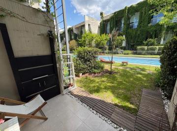 Departamento · 75m² · 2 Ambientes · 1 Cochera · Departamento en Venta Tipo Loft con Extensión y Jardin en Ayres Vila Pilar